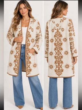 ESSITAM Cardigan Bohochic Soft Cardigan NWT